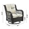 Manhattan Comfort Fruttuo Swivel Steel Rattan 3-Piece Patio Conversation Set with Cushions in Cream OD-CV018-CR - alternate 6